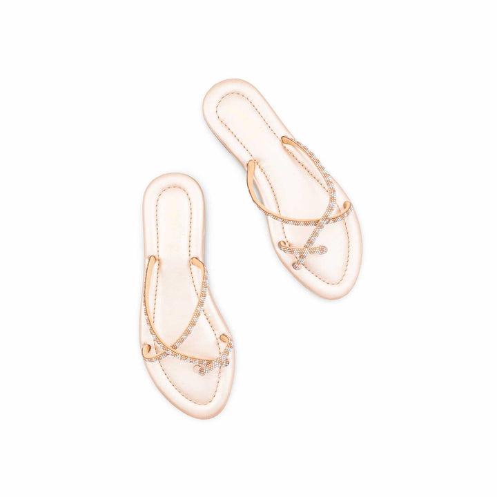 Girls Golden Fancy Slipper KD5912