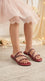 Girls Maroon Fancy Slipper KD5913