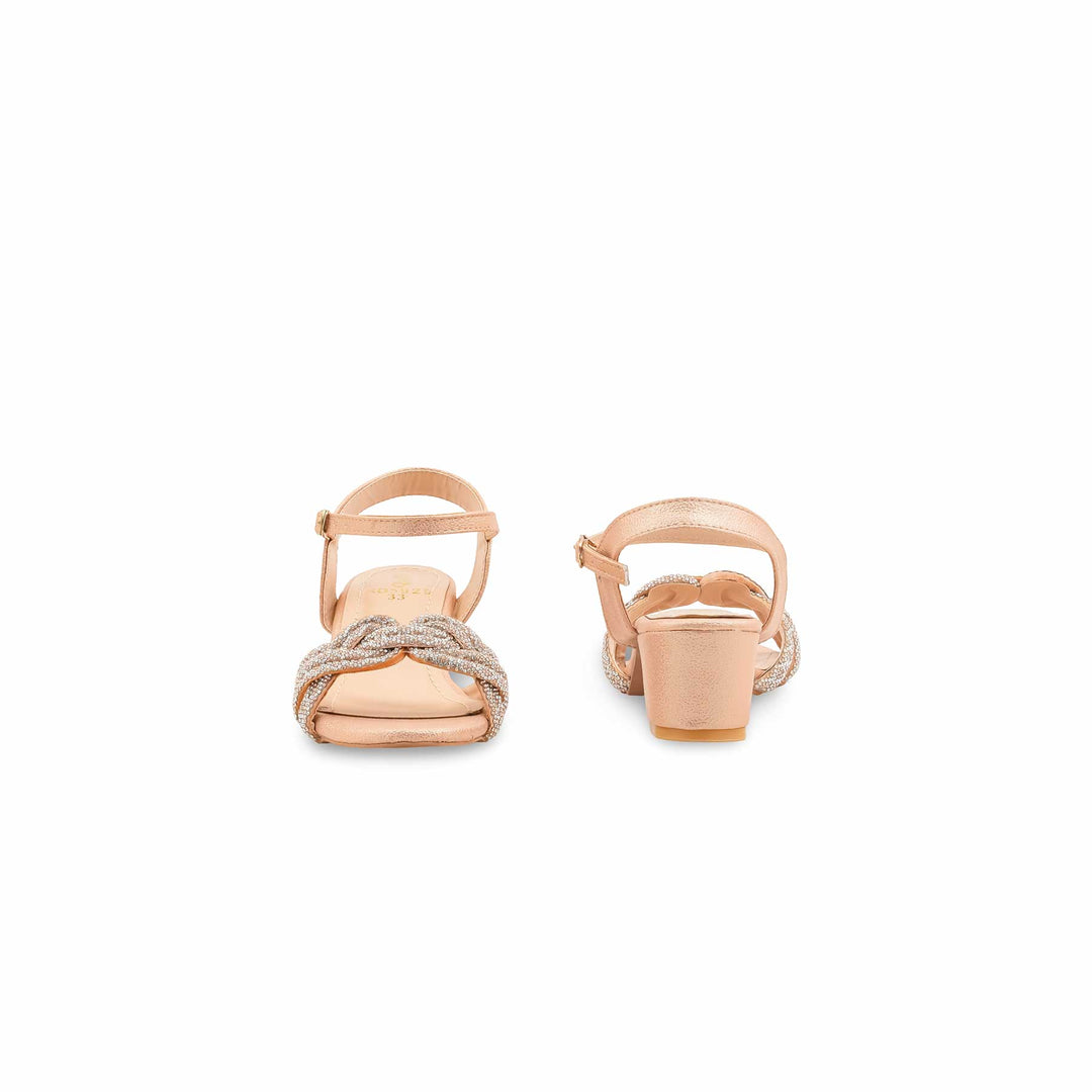 Girls Peach Fancy Sandal KD5929
