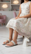 Girls White Casual Slipper KD5934