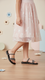 Girls Black Fancy Slipper KD5947