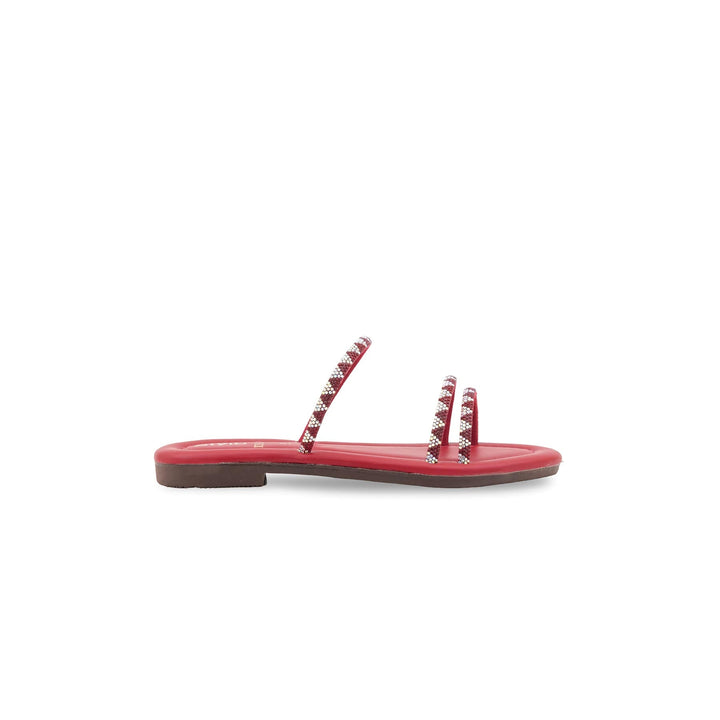 Girls Red Fancy Slipper KD5947