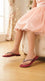 Girls Maroon Fancy Slipper KD5951
