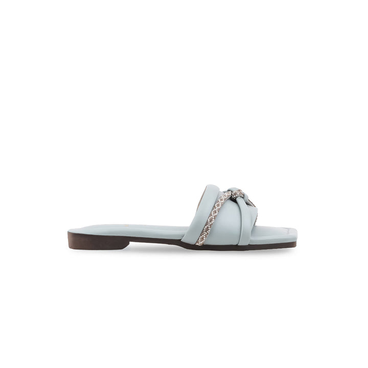 Girls Grey Formal Slipper KD5958