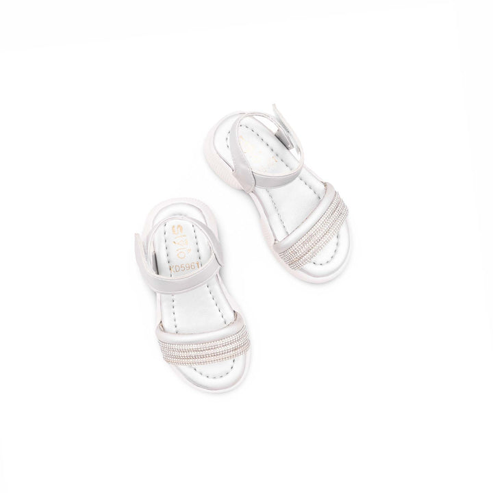 Girls Silver Fancy Sandal KD5961