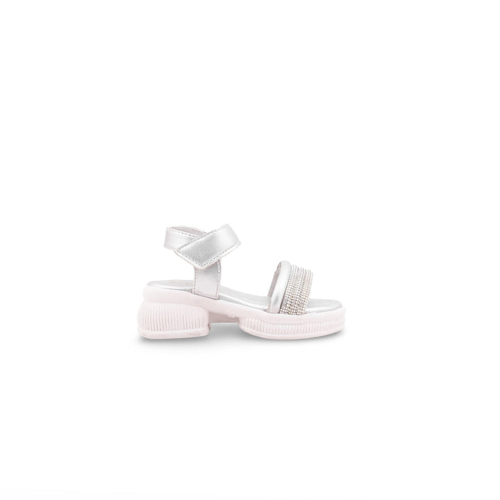 Girls Silver Fancy Sandal KD5961