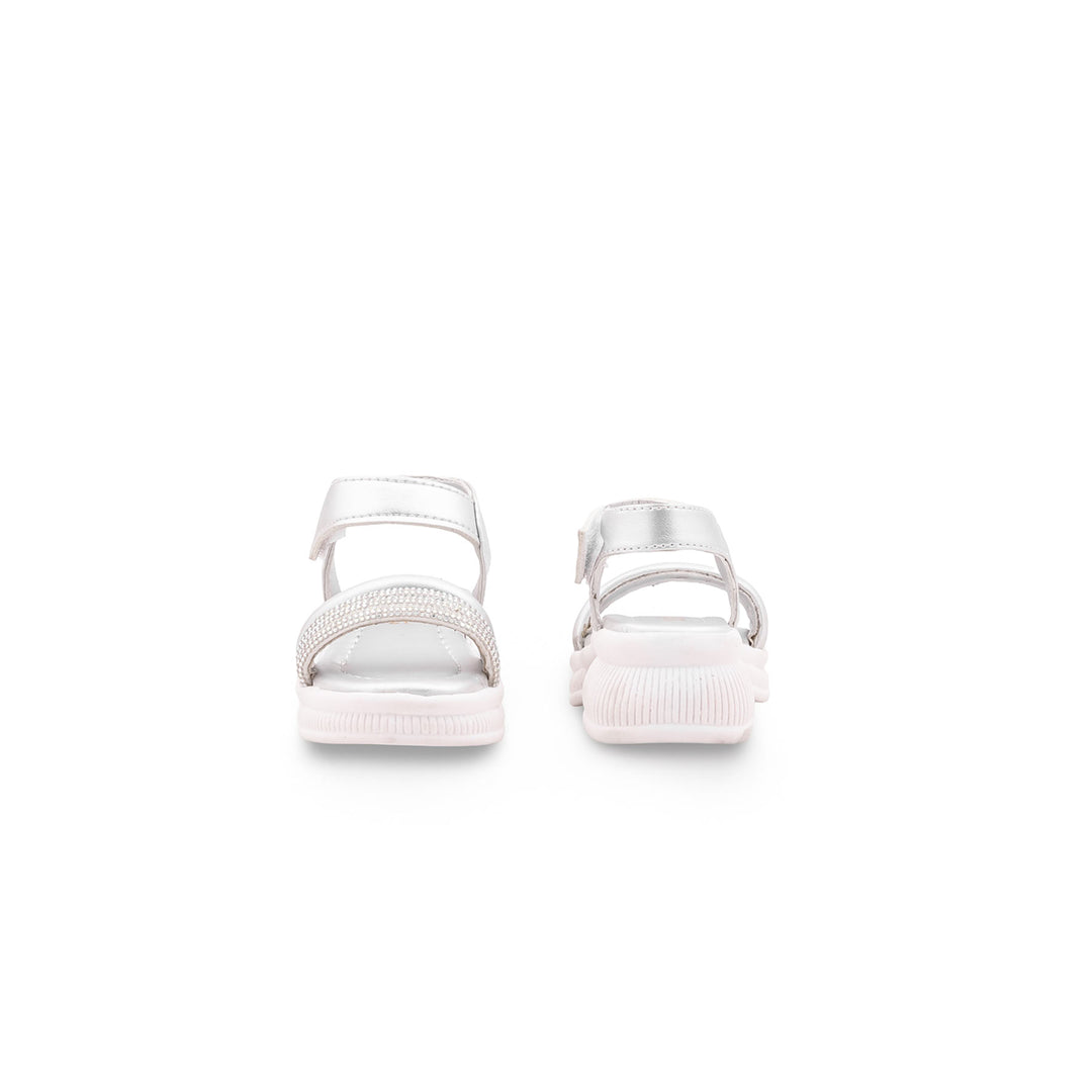 Girls Silver Fancy Sandal KD5961