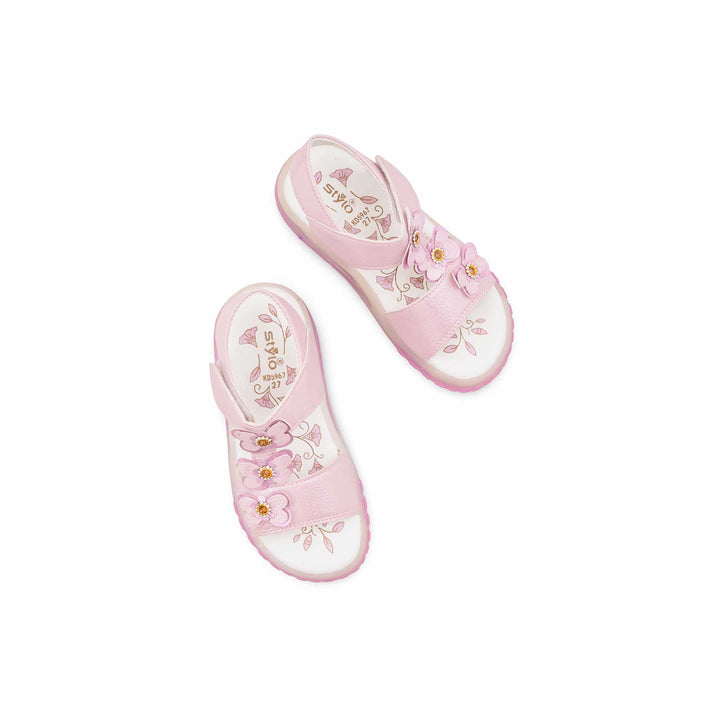 Girls Pink Formal Sandal KD5967