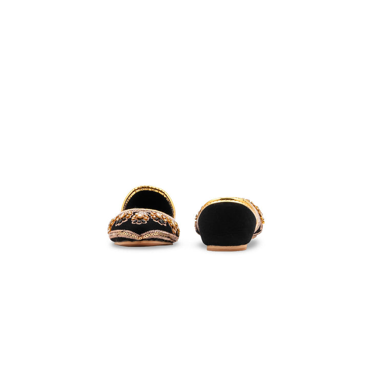 Girls Black Fancy Khussa KD5987