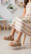 Girls Cream Formal Sandal KD5988