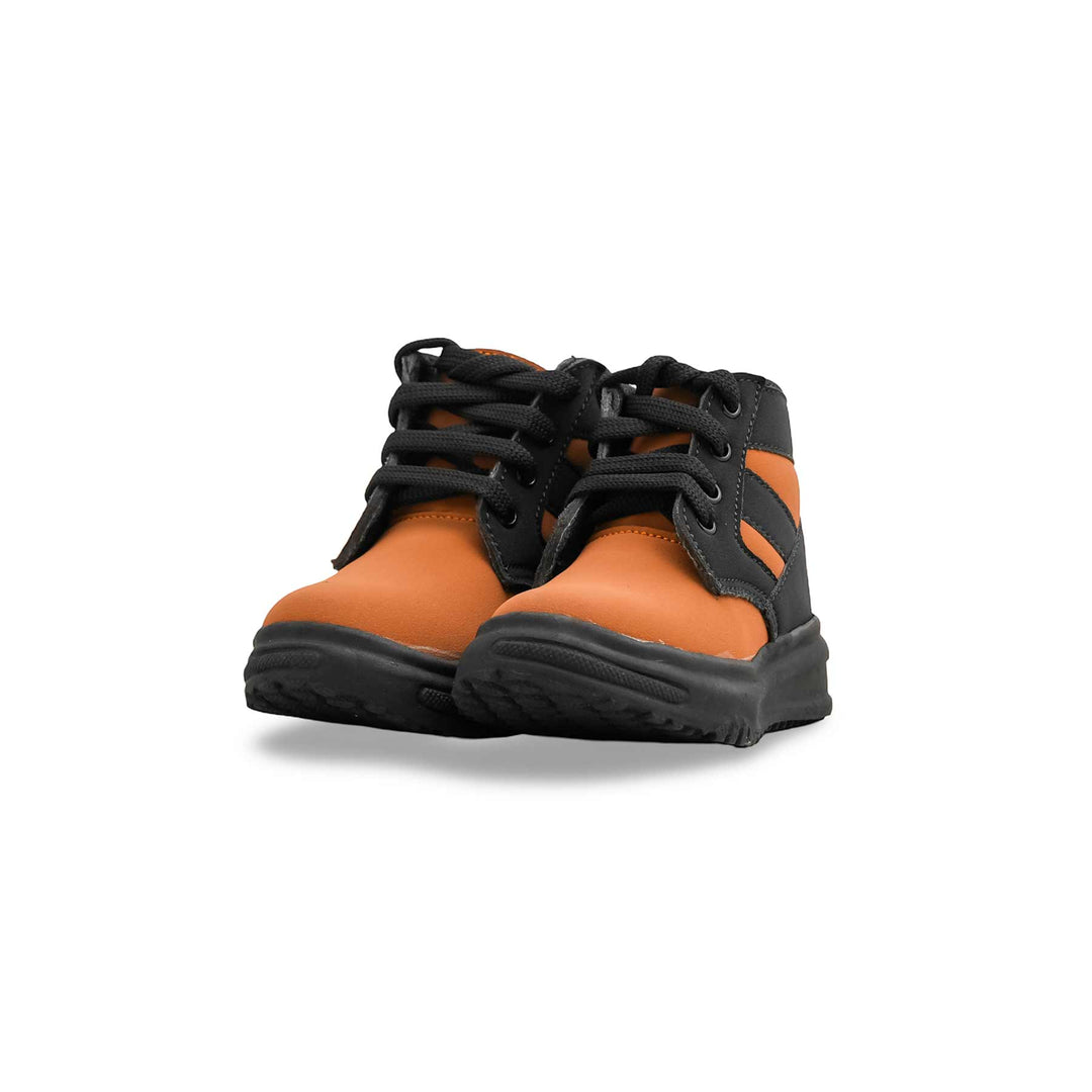 Boys Brown Formal Long Shoes KD8080