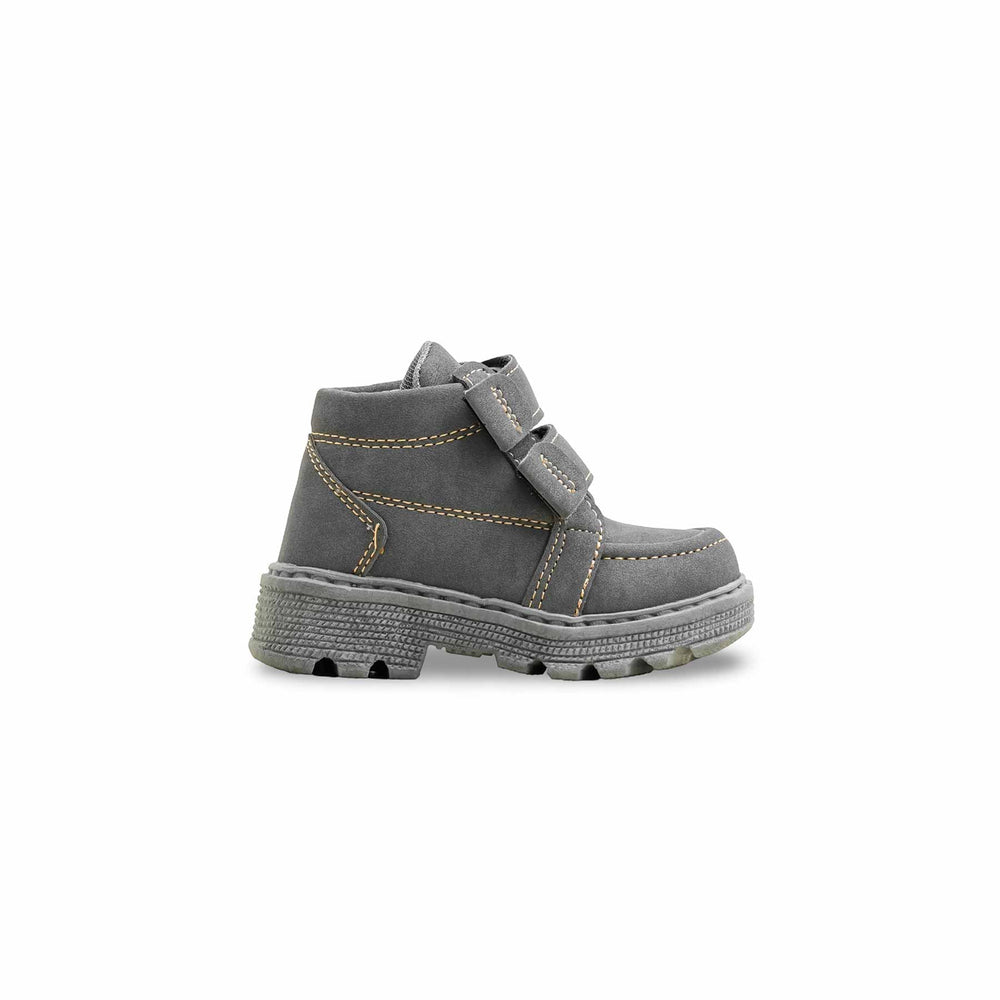 Boys Grey Formal Long Shoes KD8083