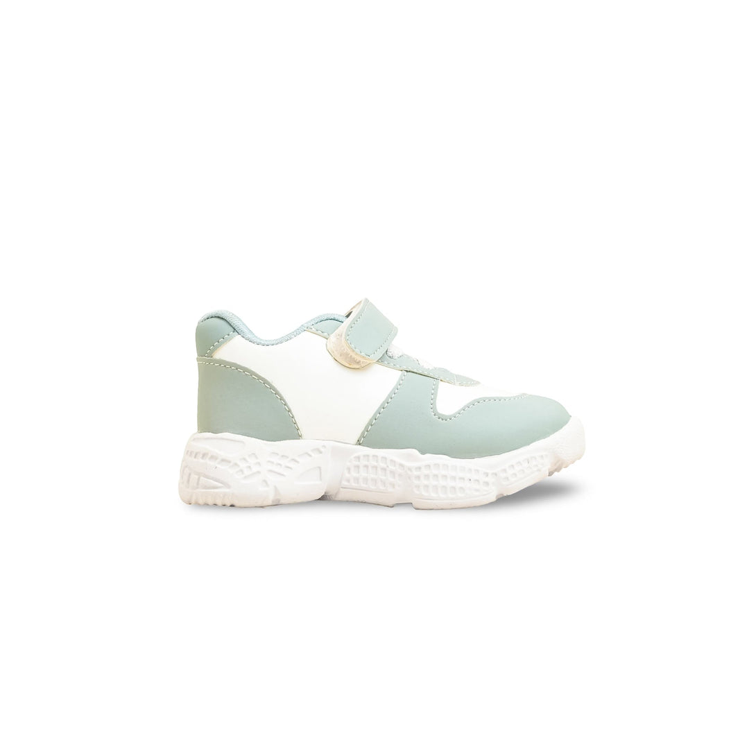 Girls Aqua Green Casual Jogger KD8094