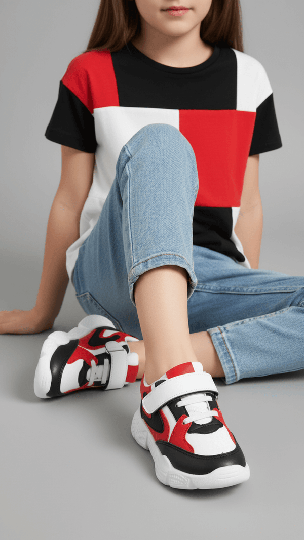Girls Red Casual Jogger KD8099