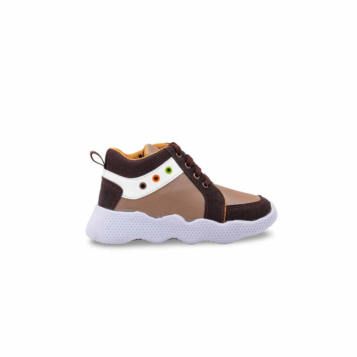 Boys Brown Casual Jogger KD8101