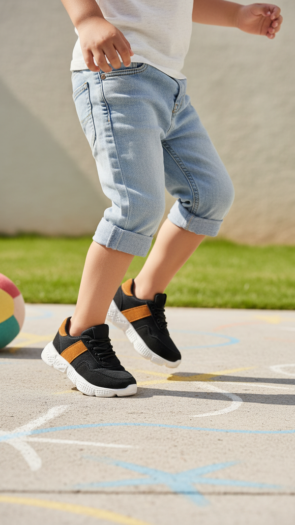 Boys Black Casual Jogger KD8104