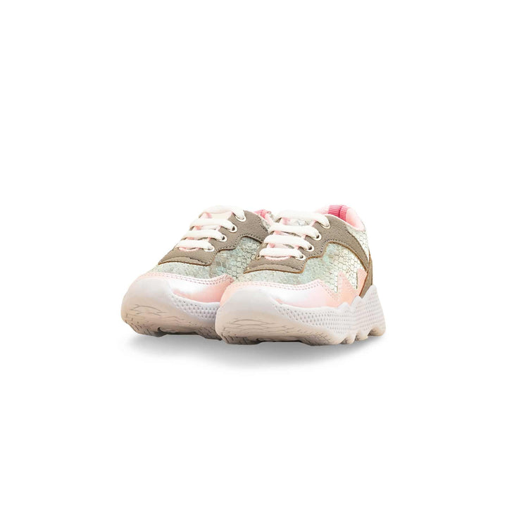 Girls Pink Casual Jogger KD8106