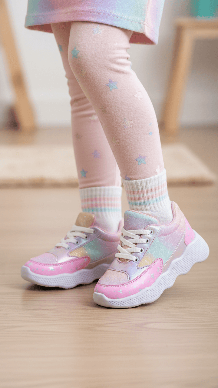 Girls Pink Casual Jogger KD8107