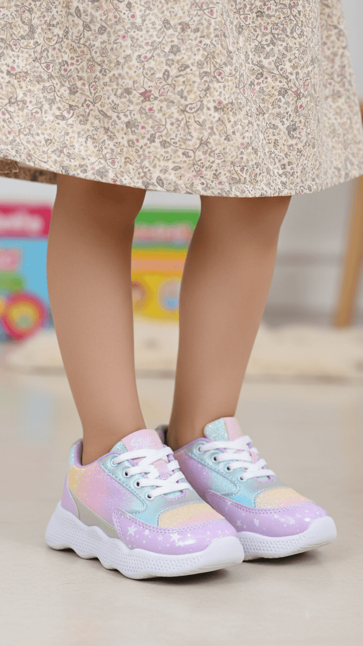 Girls Purple Casual Jogger KD8107