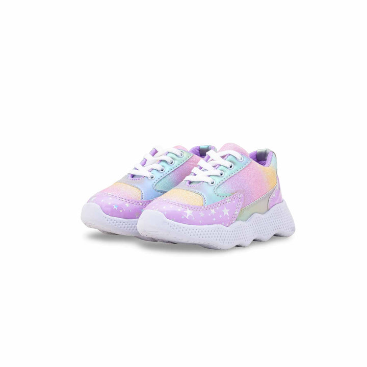 Girls Purple Casual Jogger KD8107