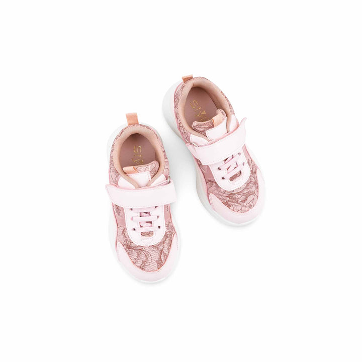 Girls Pink Casual Jogger KD8134