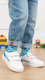Boys White Casual Jogger KD8144