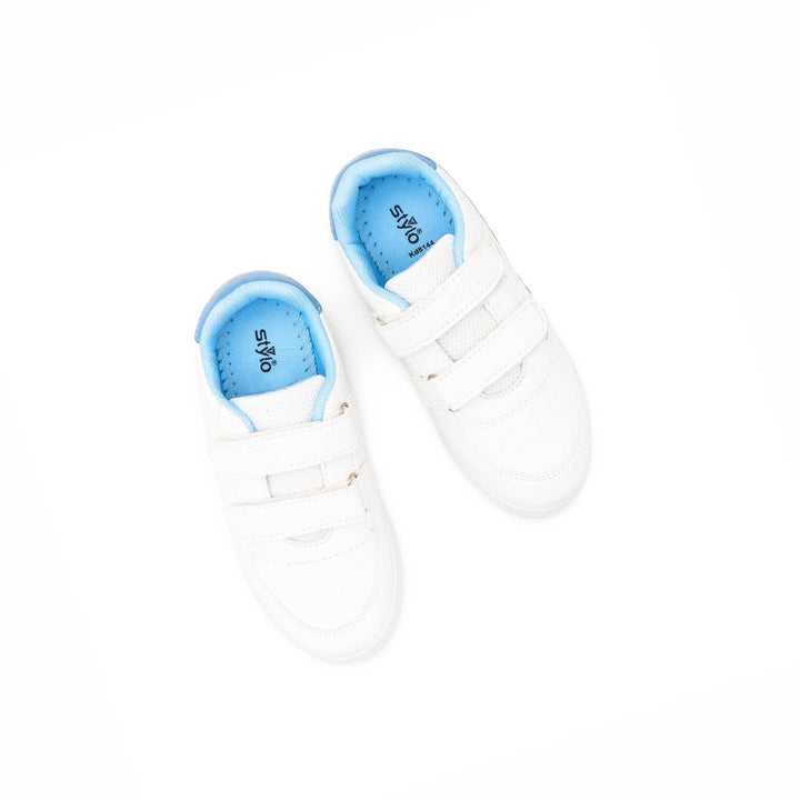 Boys White Casual Jogger KD8144