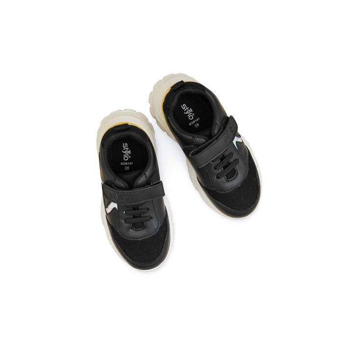 Boys Black Casual Jogger KD8147