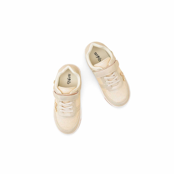 Girls Beige Casual Jogger KD8171