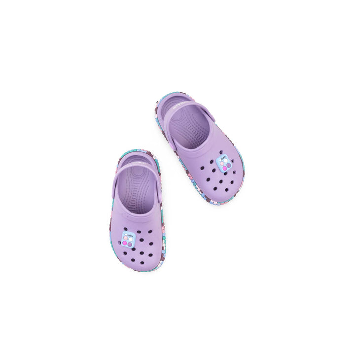 Girls Purple Flip Flops KD8210