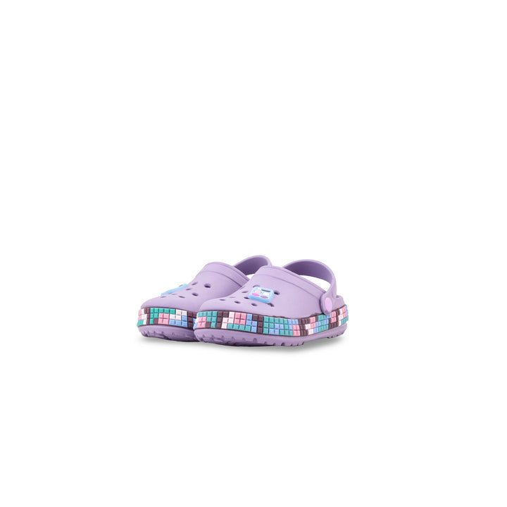 Girls Purple Flip Flops KD8210
