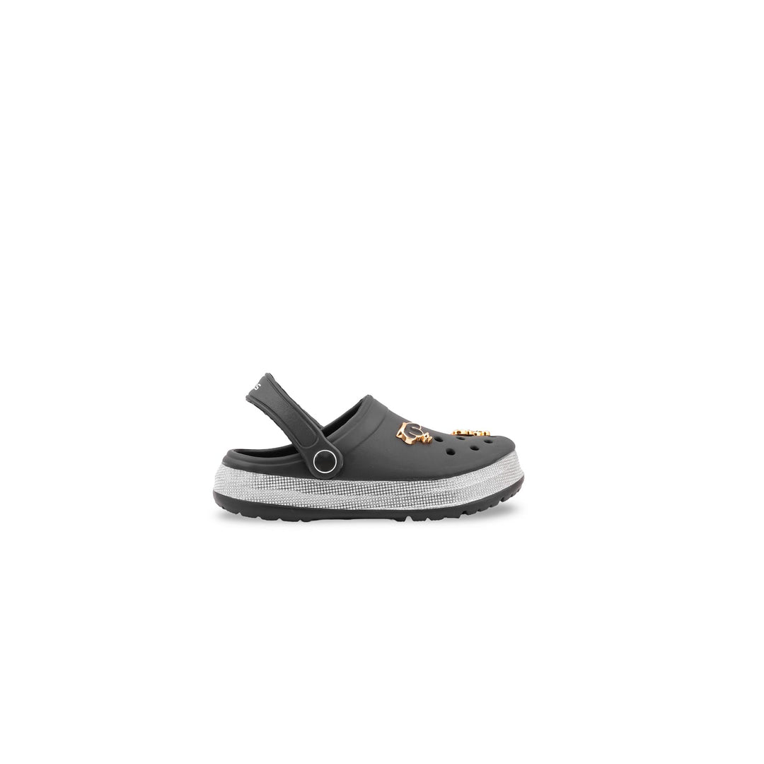 Girls Black Casual Flip Flop KD8218