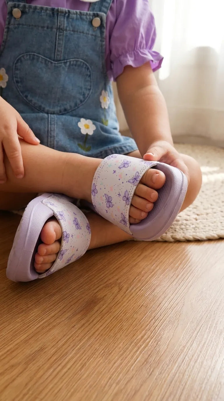Girls Purple Casual Flip Flop KD8230