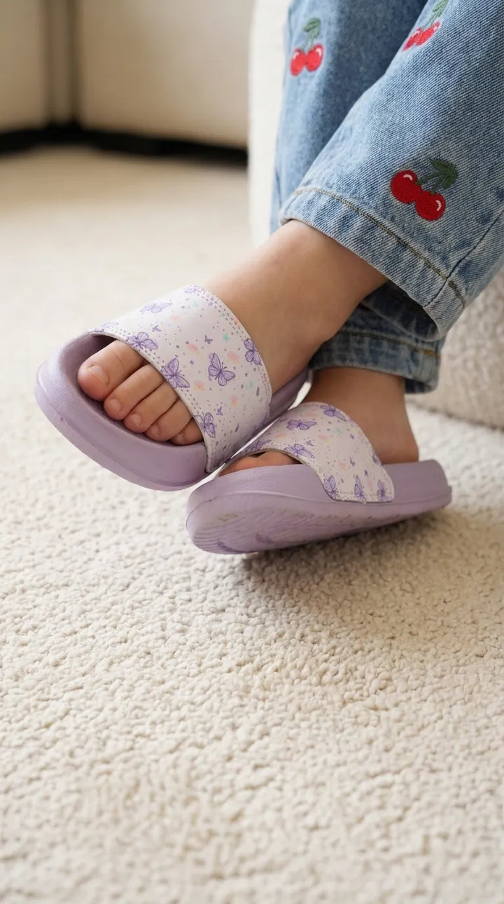 Girls Purple Casual Flip Flop KD8231
