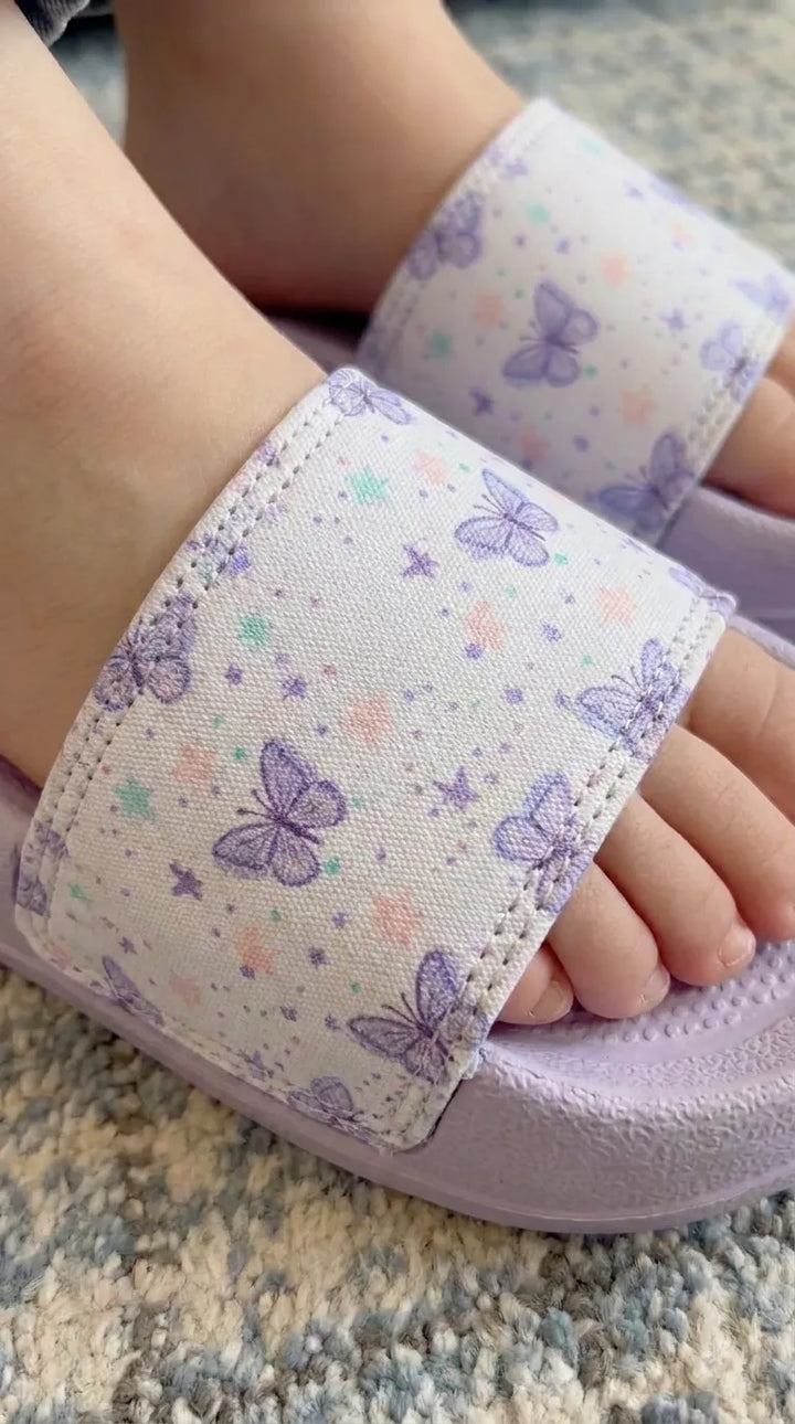Girls Purple Casual Flip Flop KD8231