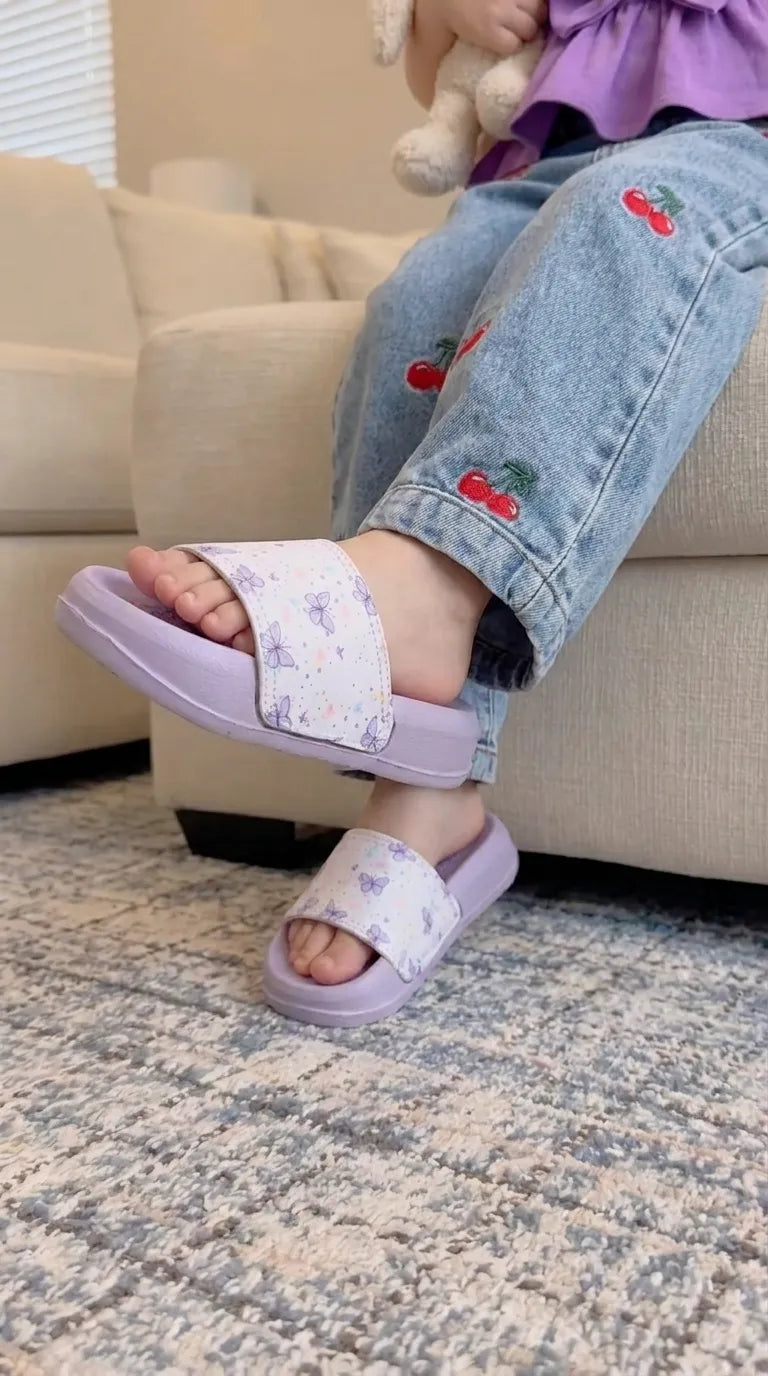 Girls Purple Casual Flip Flop KD8231