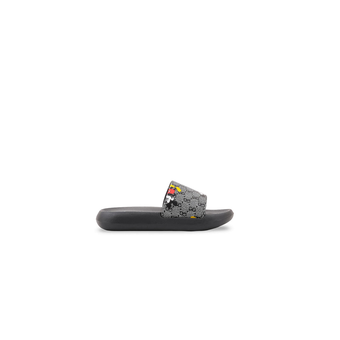 Boys Black Casual Flip Flop KD8241