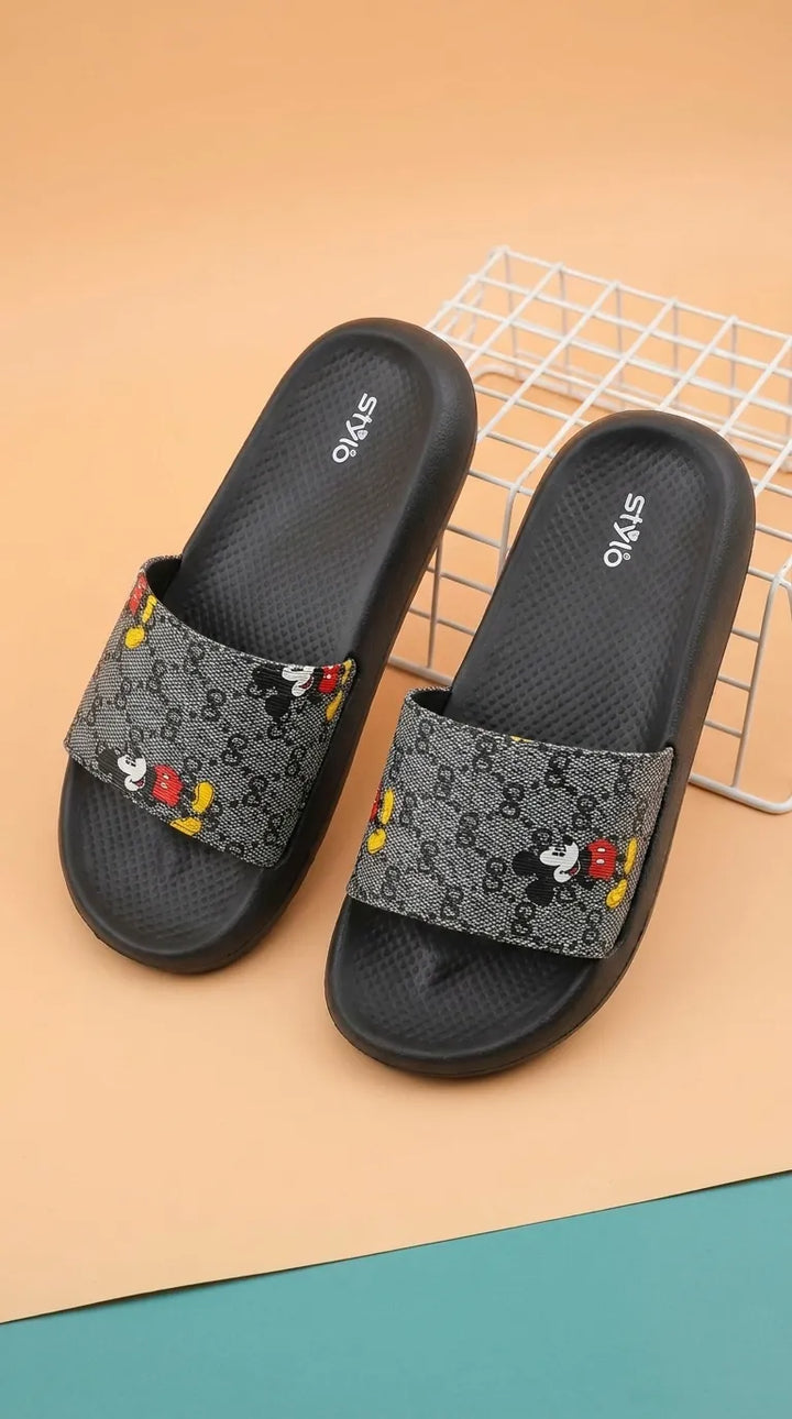 Boys Black Casual Flip Flop KD8241