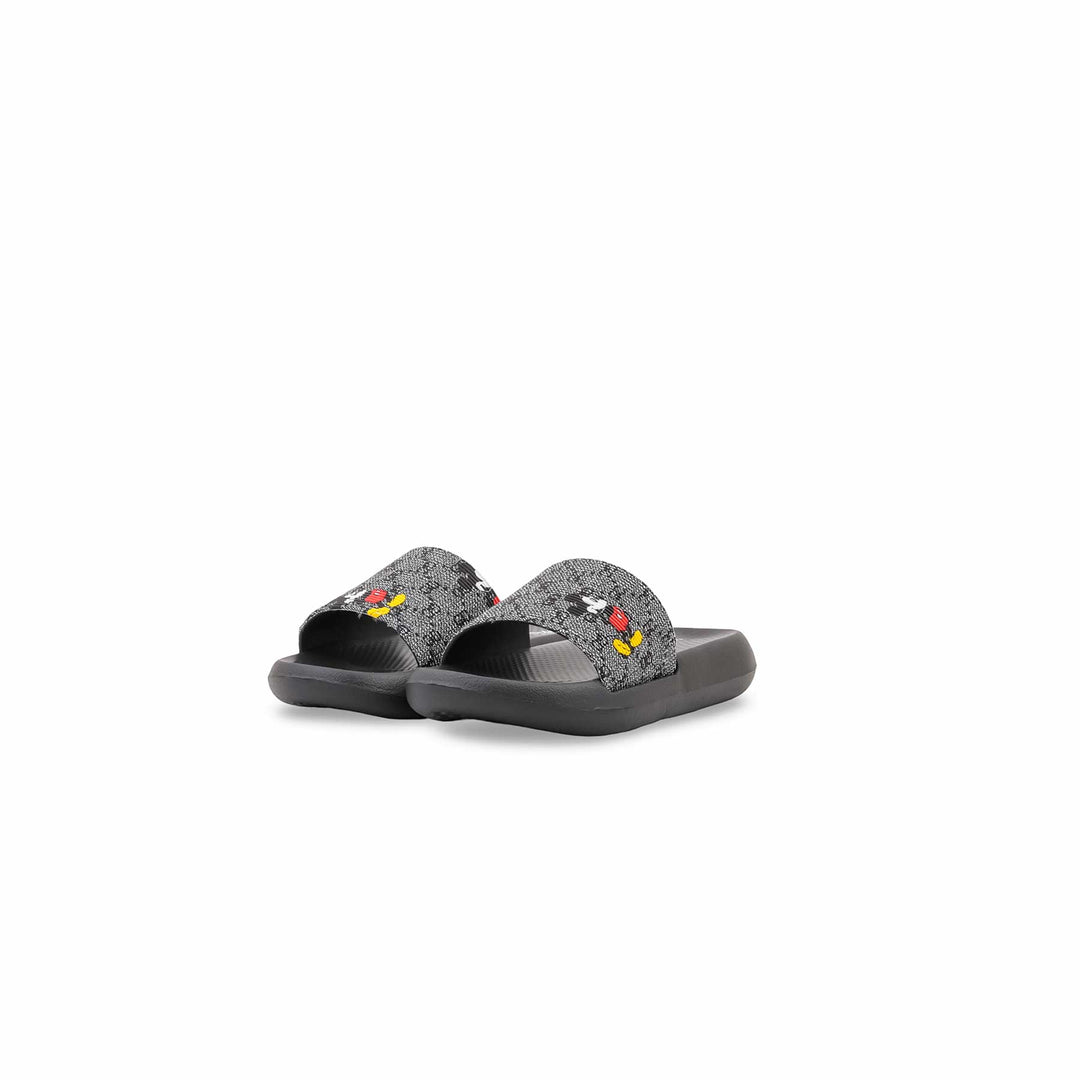 Boys Black Casual Flip Flop KD8241