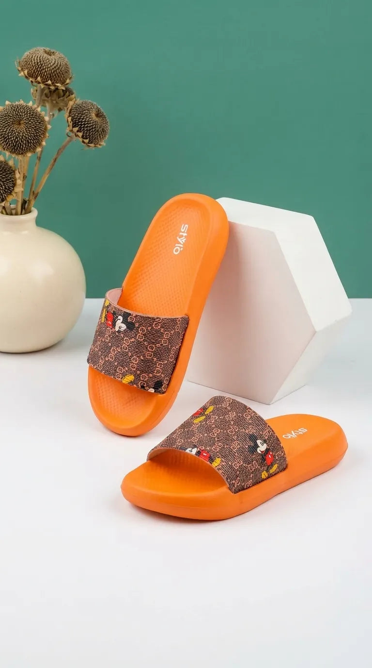 Boys Orange Casual Flip Flop KD8241