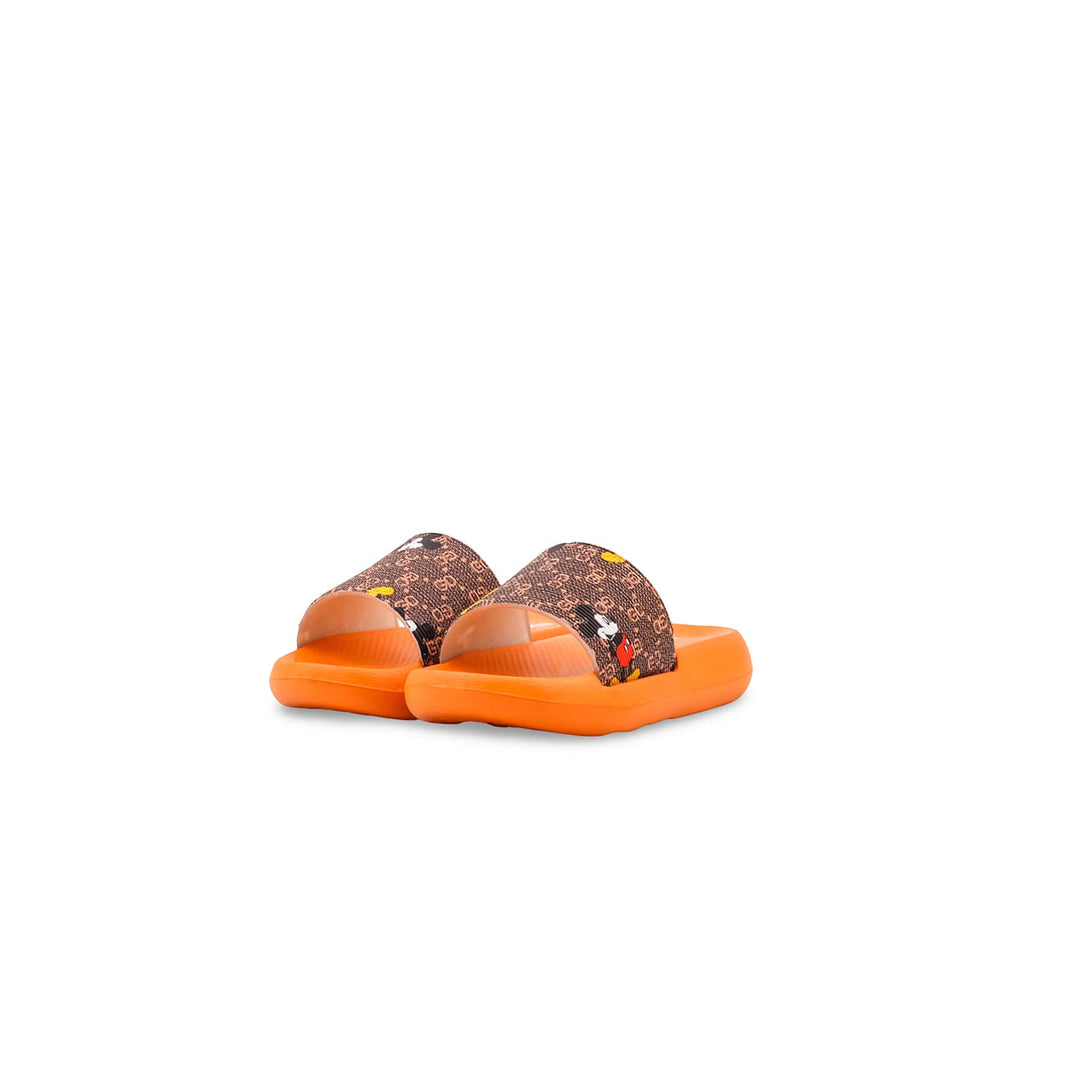 Boys Orange Casual Flip Flop KD8241