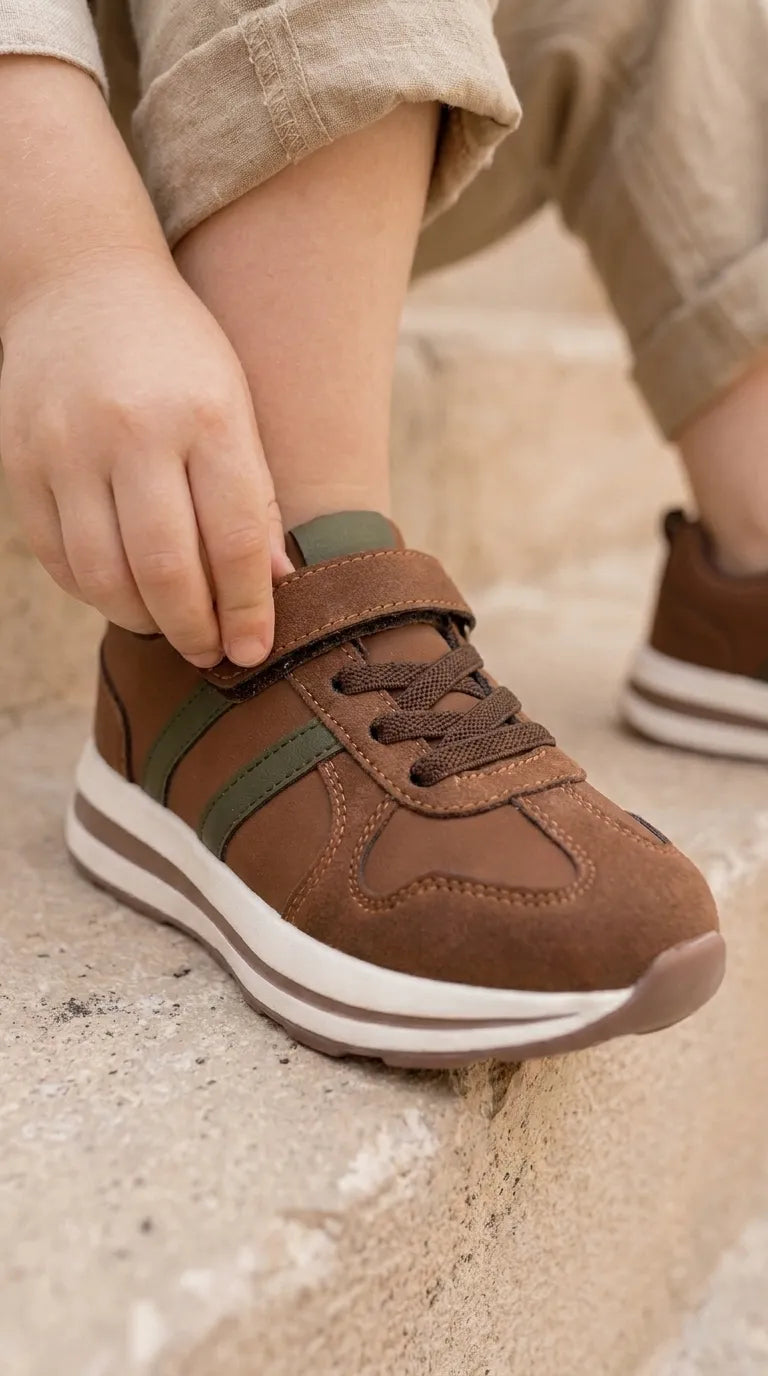 Boys Brown Casual Jogger KD8246