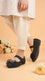 Girls Black Fancy Pumps KD8256
