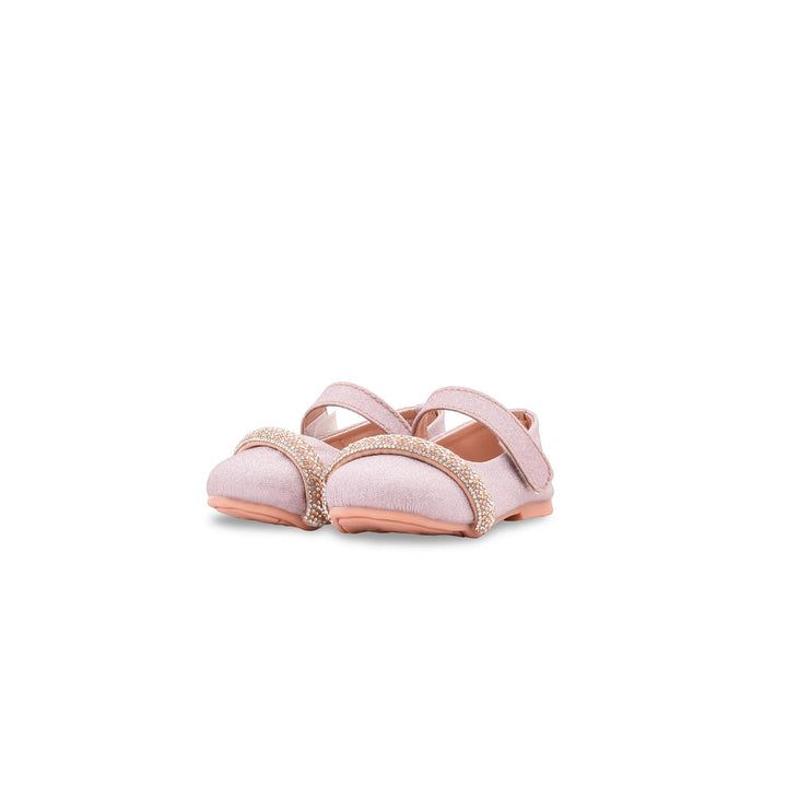 Girls Peach Fancy Pumps KD8257