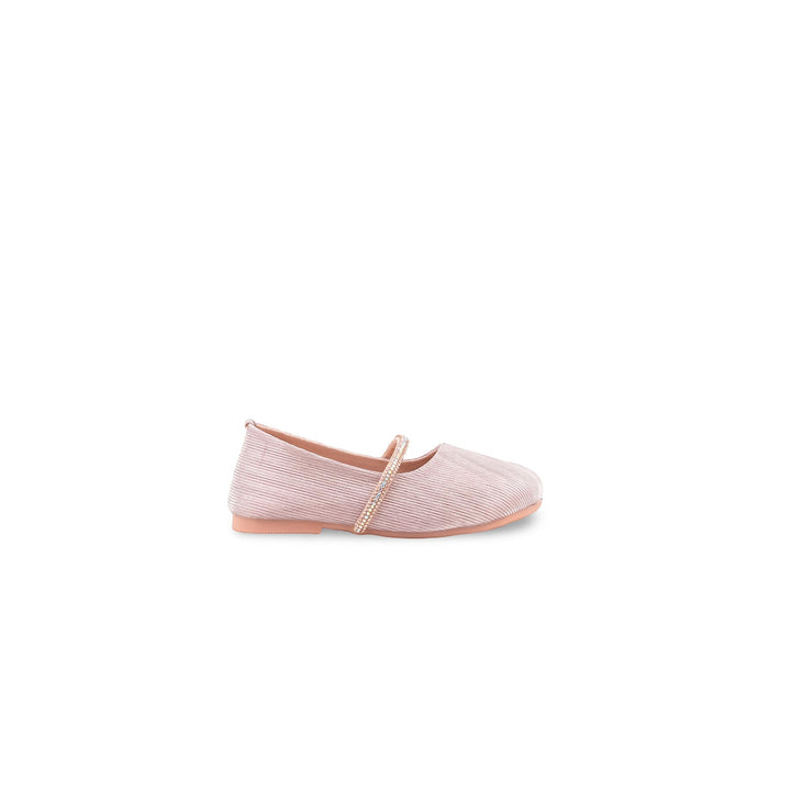 Girls Peach Fancy Pumps KD8258