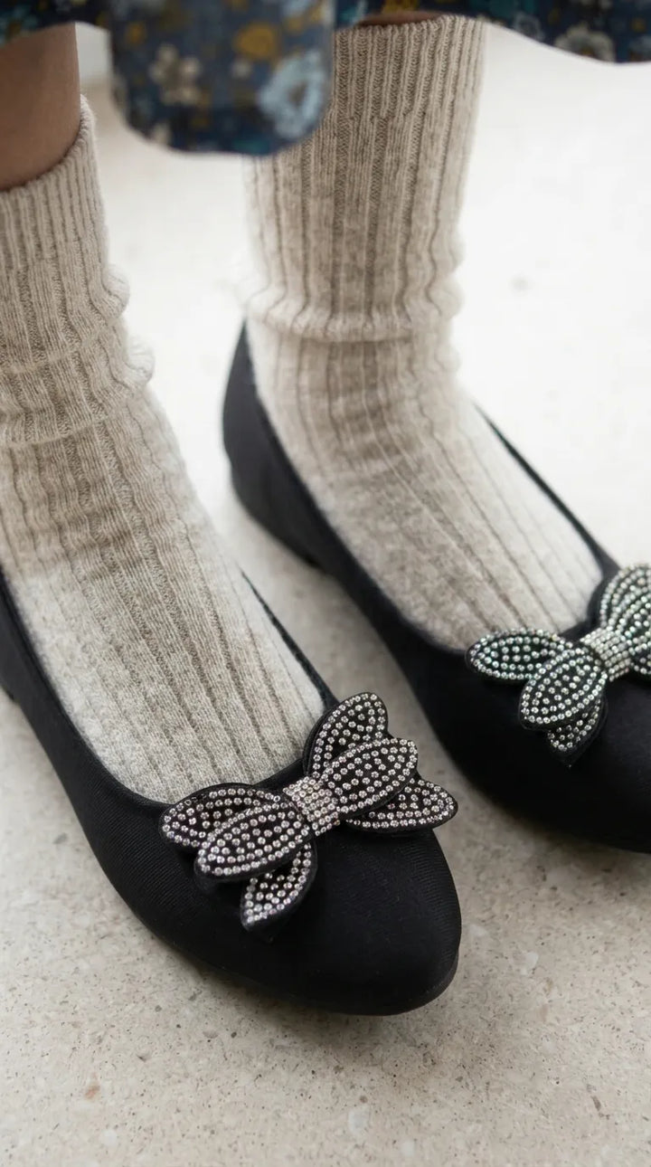 Girls Black Formal Pumps KD8264