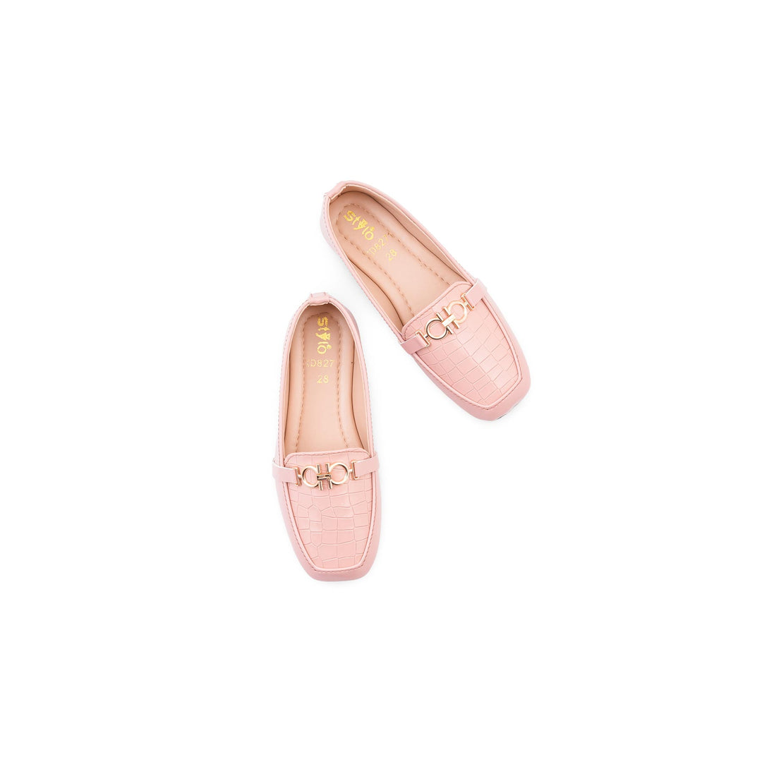 Girls Pink Casual Pumps KD8271