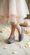 Girls Grey Casual Pumps KD8273