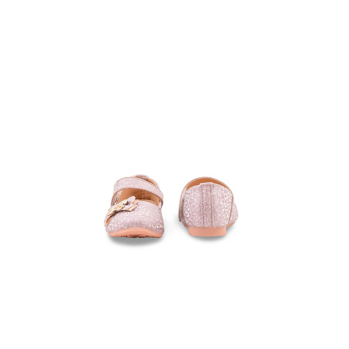 Girls Peach Fancy Pumps KD8277