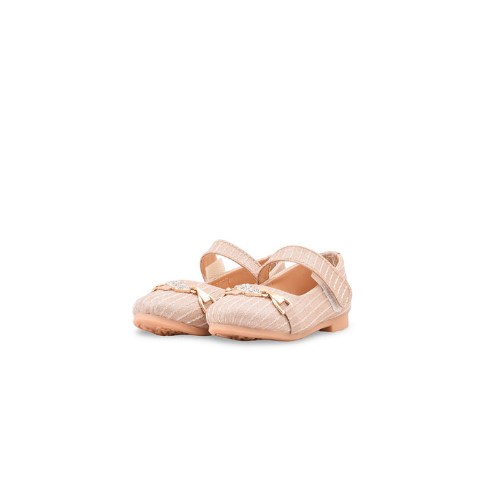Girls Golden Fancy Pumps KD8278